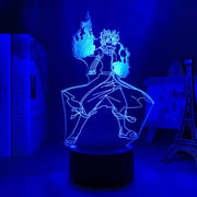 Fairy tail  veilleuse 16 couleurs lampe led decoration manga natsu