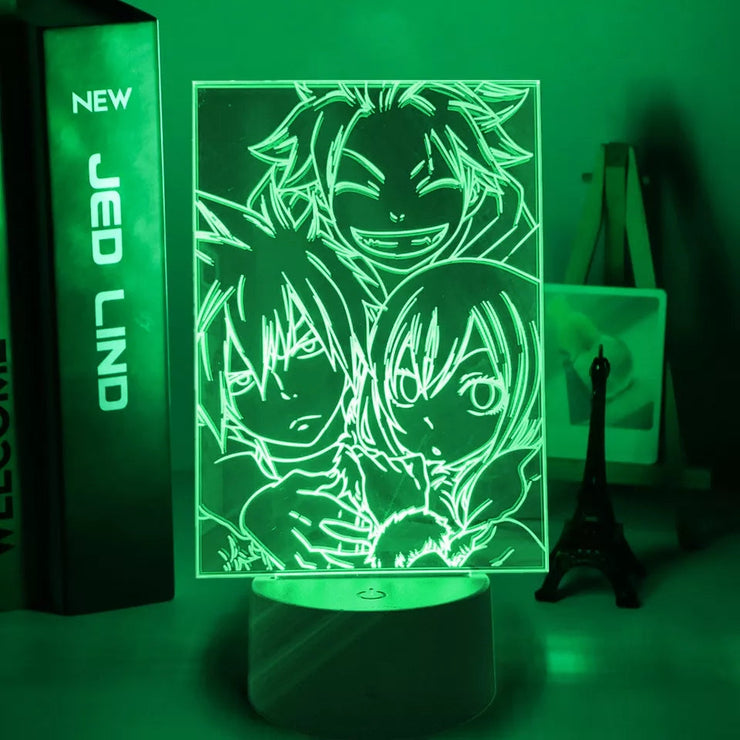 Fairy tail  veilleuse 16 couleurs lampe led decoration manga natsu