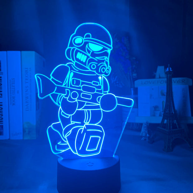 Lampe 3D Star Wars Bébé Stormtrooper