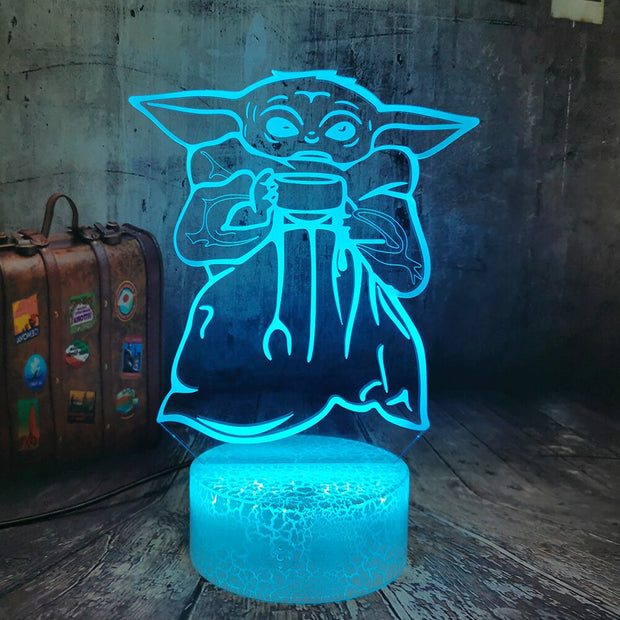 Lampe 3D Star Wars Bébé Yoda