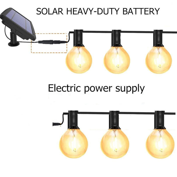 Guirlande Solaire Extérieur Guinguette