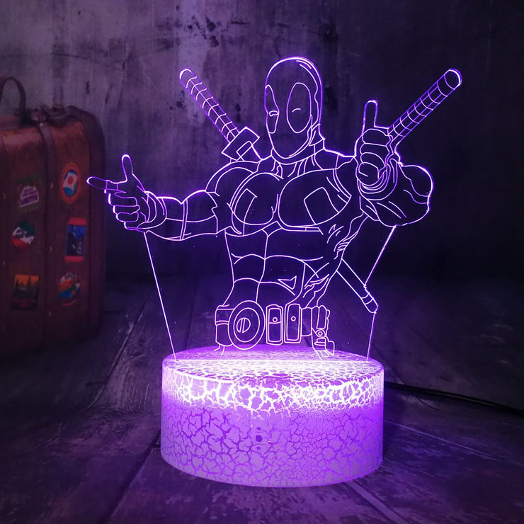 Lampe 3D Marvel Deadpool