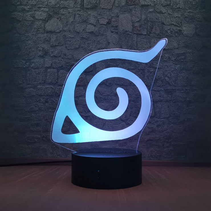 lampe 3D Naruto Logo