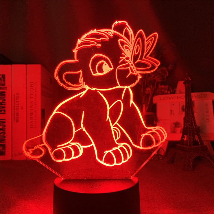 Lampe 3D Le Roi Lion Simba