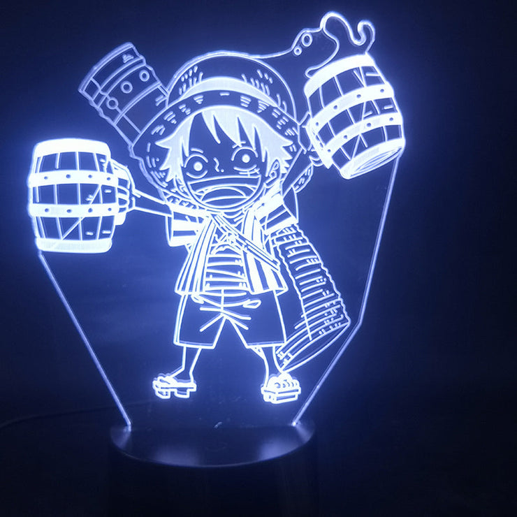 Lampe 3D One Piece Luffy Bébé