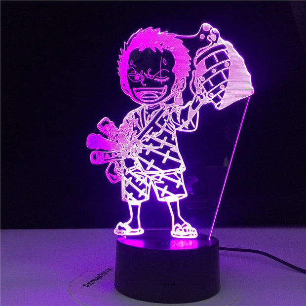 Lampe 3D One Piece Zoro Bébé