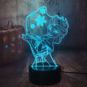 Lampe 3D La Reine Des Neiges Elsa