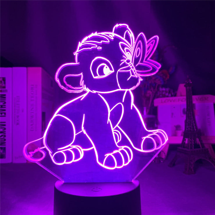 Lampe 3D Le Roi Lion Simba