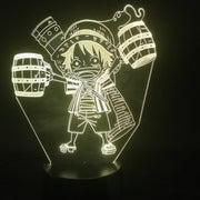 Lampe 3D One Piece Luffy Bébé