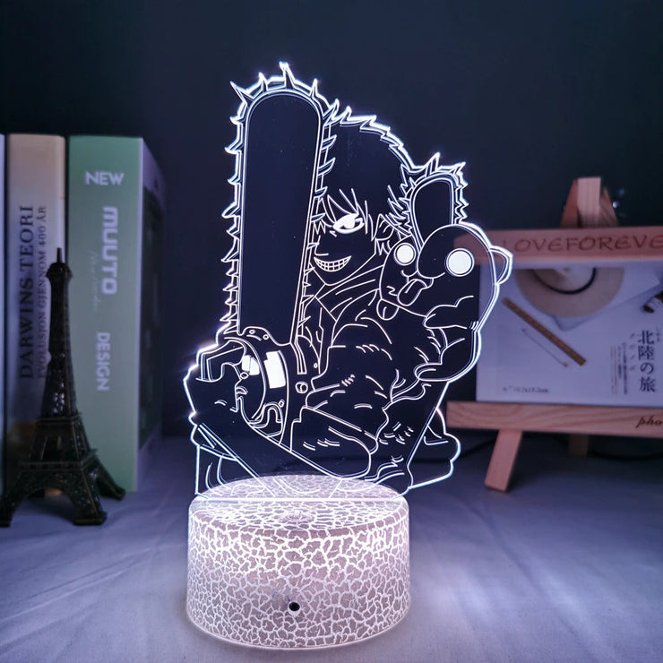 Lampe 3D Manga "Chainsaw Man" Pochita & Denji