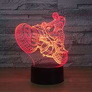 Lampe 3D Marvel Spiderman Moto