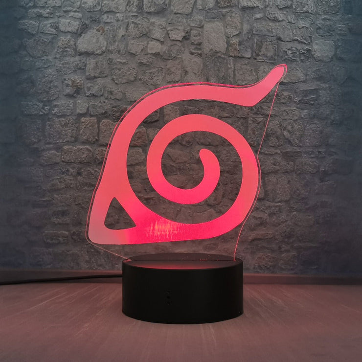 lampe 3D Naruto Logo