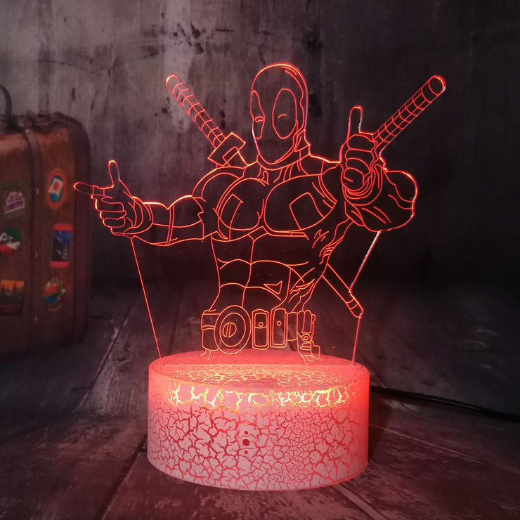 Lampe 3D Marvel Deadpool