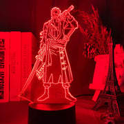 Lampe 3D One Piece Roronoa Zorro