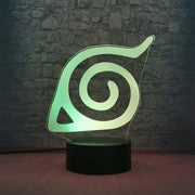 lampe 3D Naruto Logo