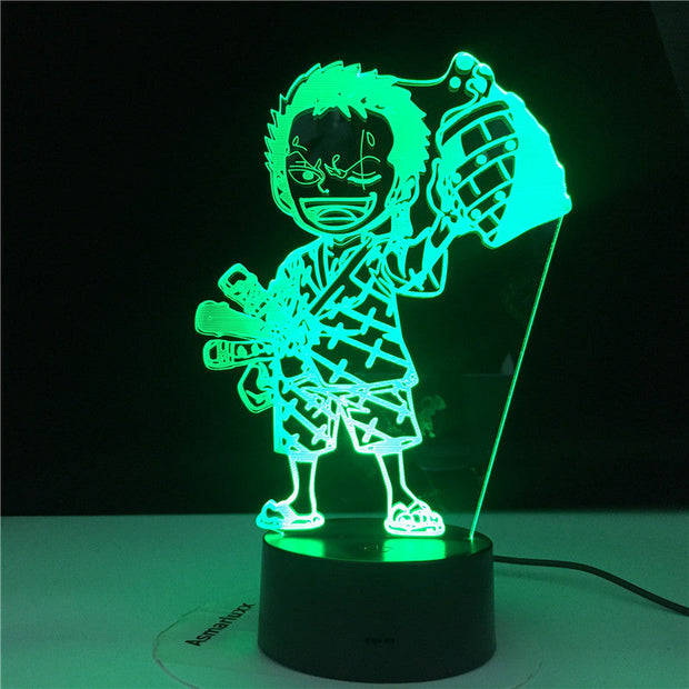 Lampe 3D One Piece Zoro Bébé