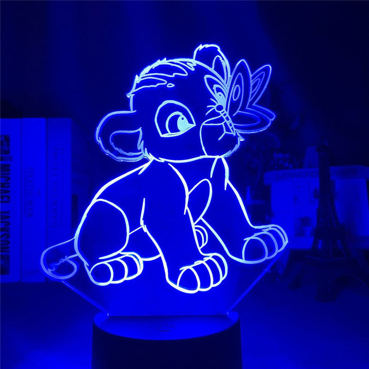 Lampe 3D Le Roi Lion Simba