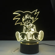 Lampe 3D Dragon Ball Z Goku Bébé