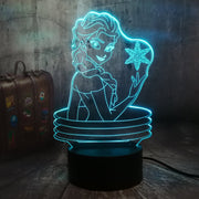 Lampe 3D Disney La Reine Des Neiges Elsa