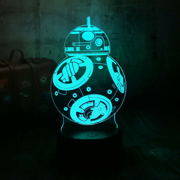 Lampe 3D Star Wars BB-8