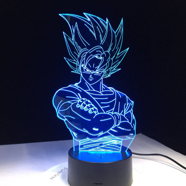 Lampe 3D Dragon Ball Z Végéta Super Saiyan