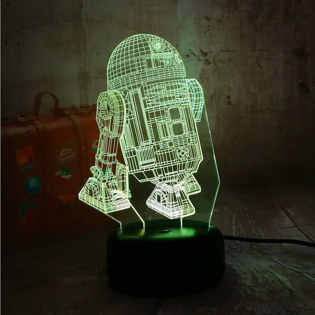 Lampe 3D Star Wars R2D2