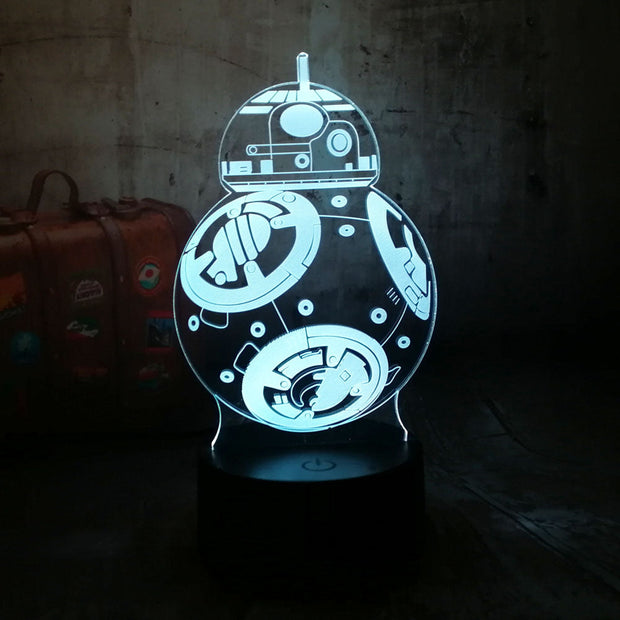 Lampe 3D Star Wars BB-8