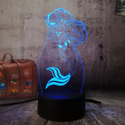 Lampe 3D Disney La Petite Sirène