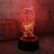 Lampe 3D Star Wars Bébé Boba Fett