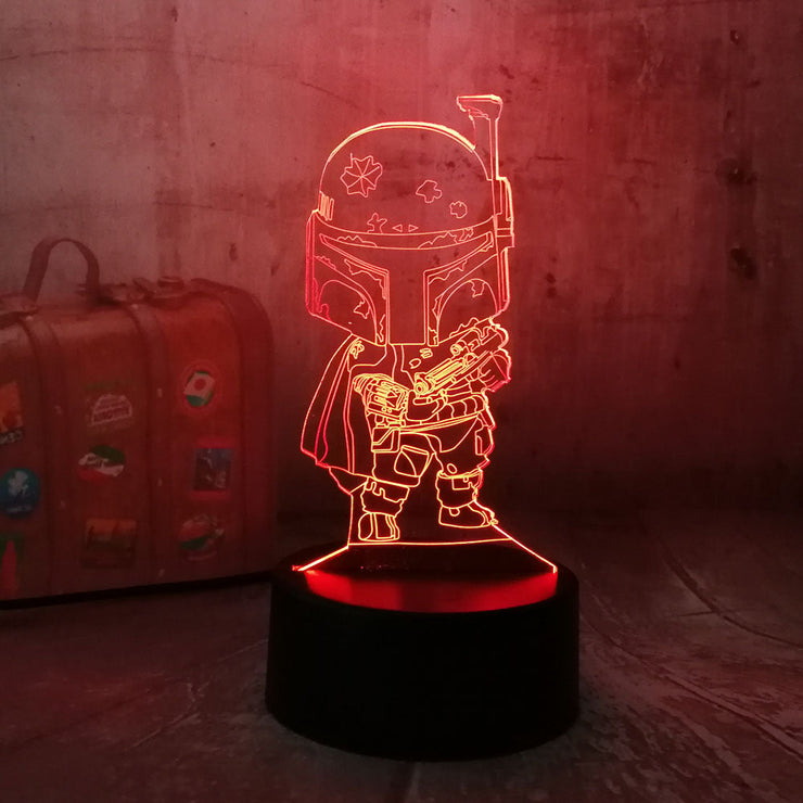 Lampe 3D Star Wars Bébé Boba Fett