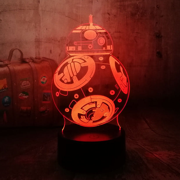 Lampe 3D Star Wars BB-8