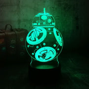 Lampe 3D Star Wars BB-8