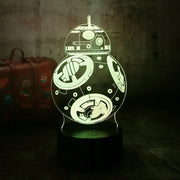 Lampe 3D Star Wars BB-8