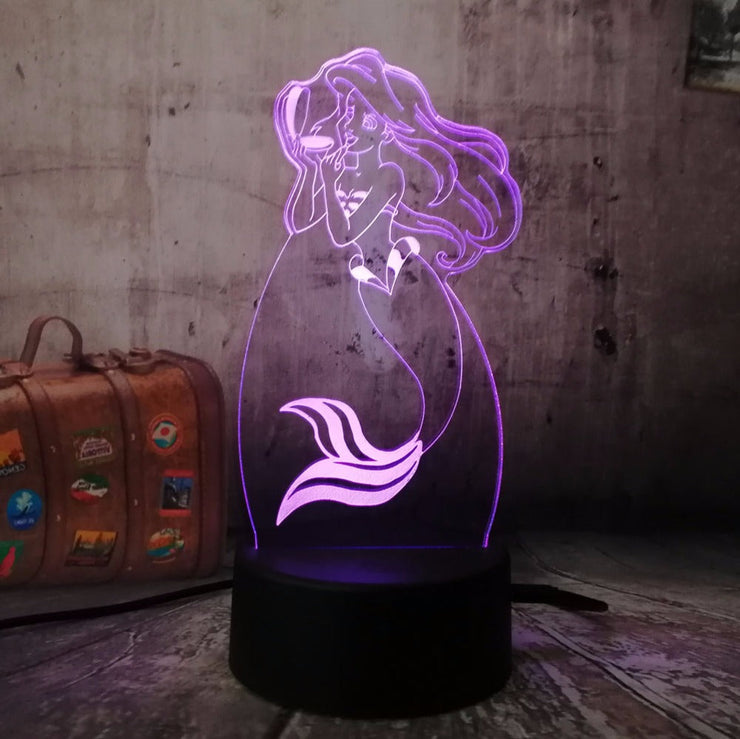 Lampe 3D Disney La Petite Sirène