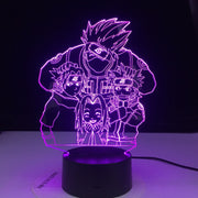 Lampe 3D Naruto Kakashi Hatake & Les Enfants