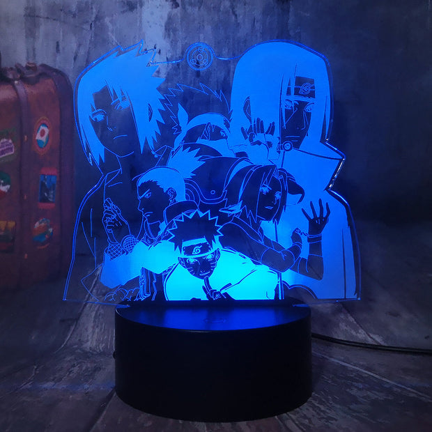 Lampe 3D Naruto Toute L'Equipe