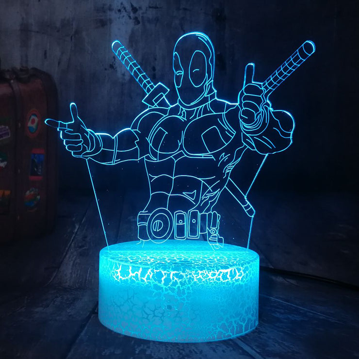 Lampe 3D Marvel Deadpool