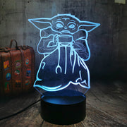 Lampe 3D Star Wars Bébé Yoda