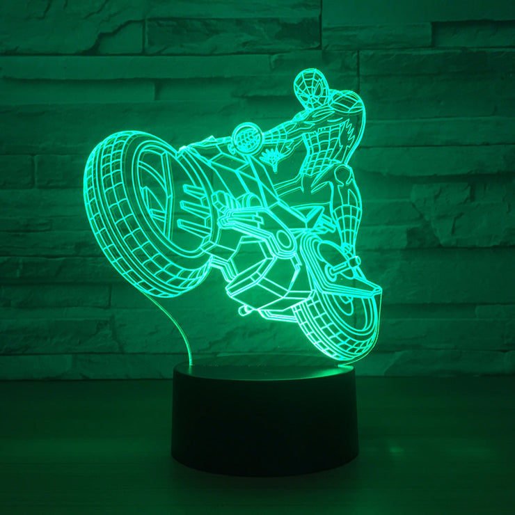 Lampe 3D Marvel Spiderman Moto