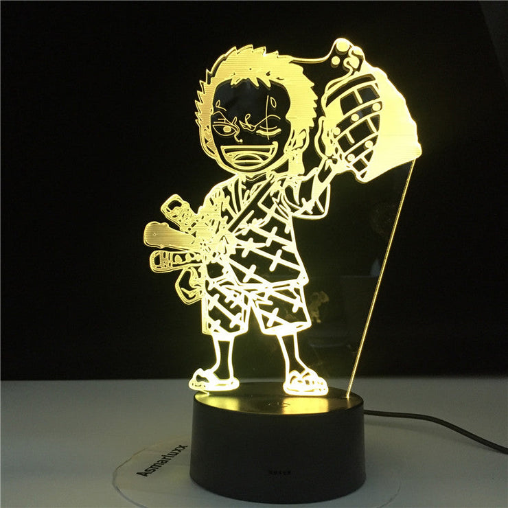 Lampe 3D One Piece Zoro Bébé