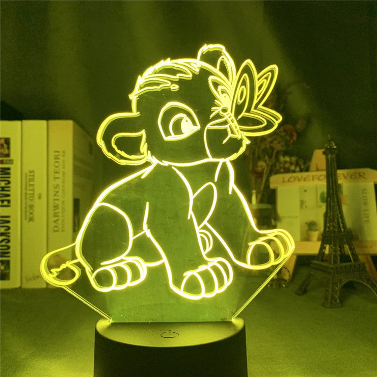 Lampe 3D Le Roi Lion Simba