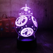 Lampe 3D Star Wars BB-8