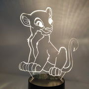 Lampe 3D Le Roi Lion Nala