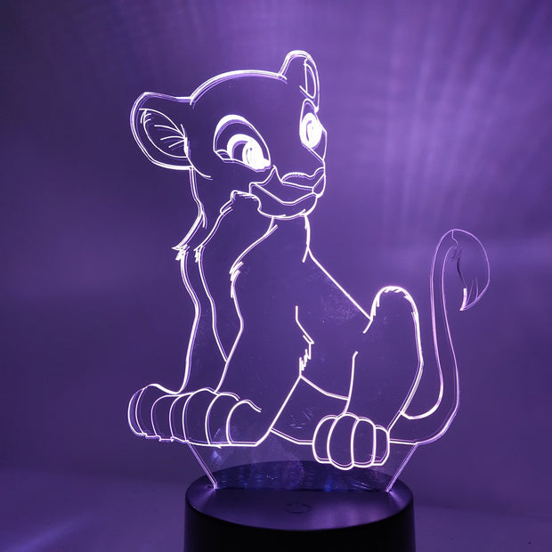 Lampe 3D Le Roi Lion Nala