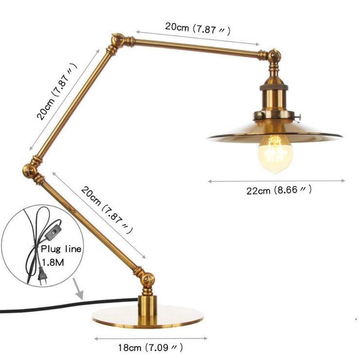 Lampe de Bureau <br> Articulée Vintage