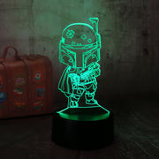 Lampe 3D Star Wars Bébé Boba Fett