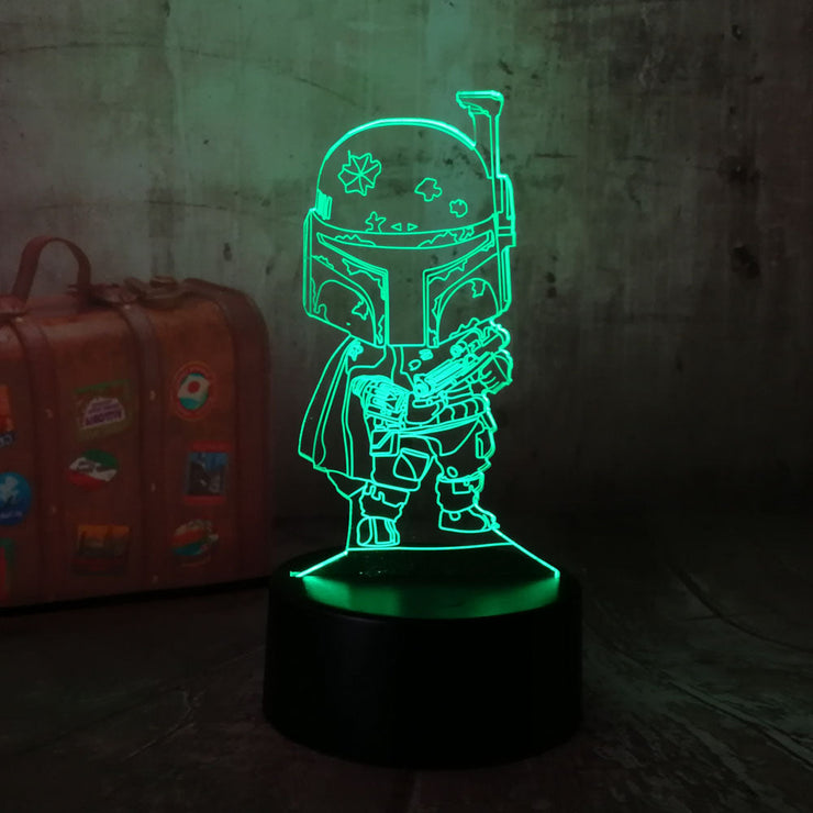 Lampe 3D Star Wars Bébé Boba Fett