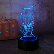 Lampe 3D Star Wars Bébé Boba Fett