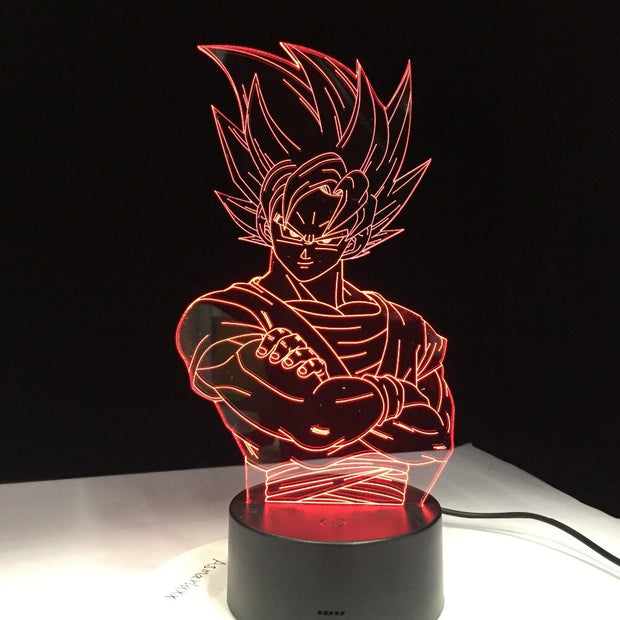 Lampe 3D Dragon Ball Z Végéta Super Saiyan