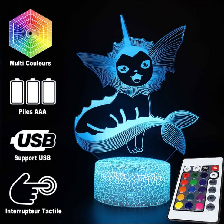 Lampe 3D Pokémon Aquali